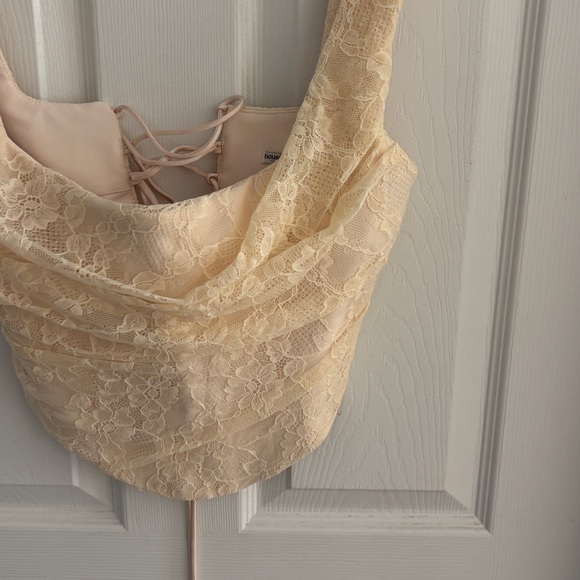 House of CB Una Vintage Cream Lace Corset Size Small - Picture 3 of 7